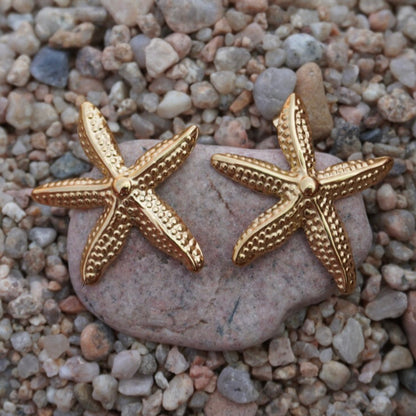 Serena Stud | 18K Gold Plated Steel