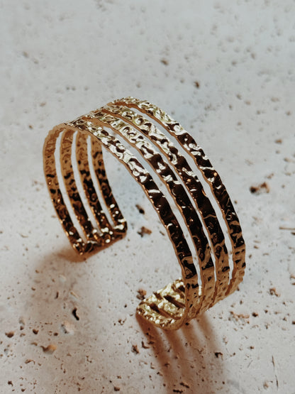 Ferrero Bracelet | Textured Multi-Band Design