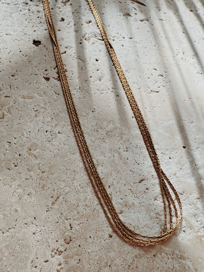 Megan Choker in Gold | Delicate Layered Elegance