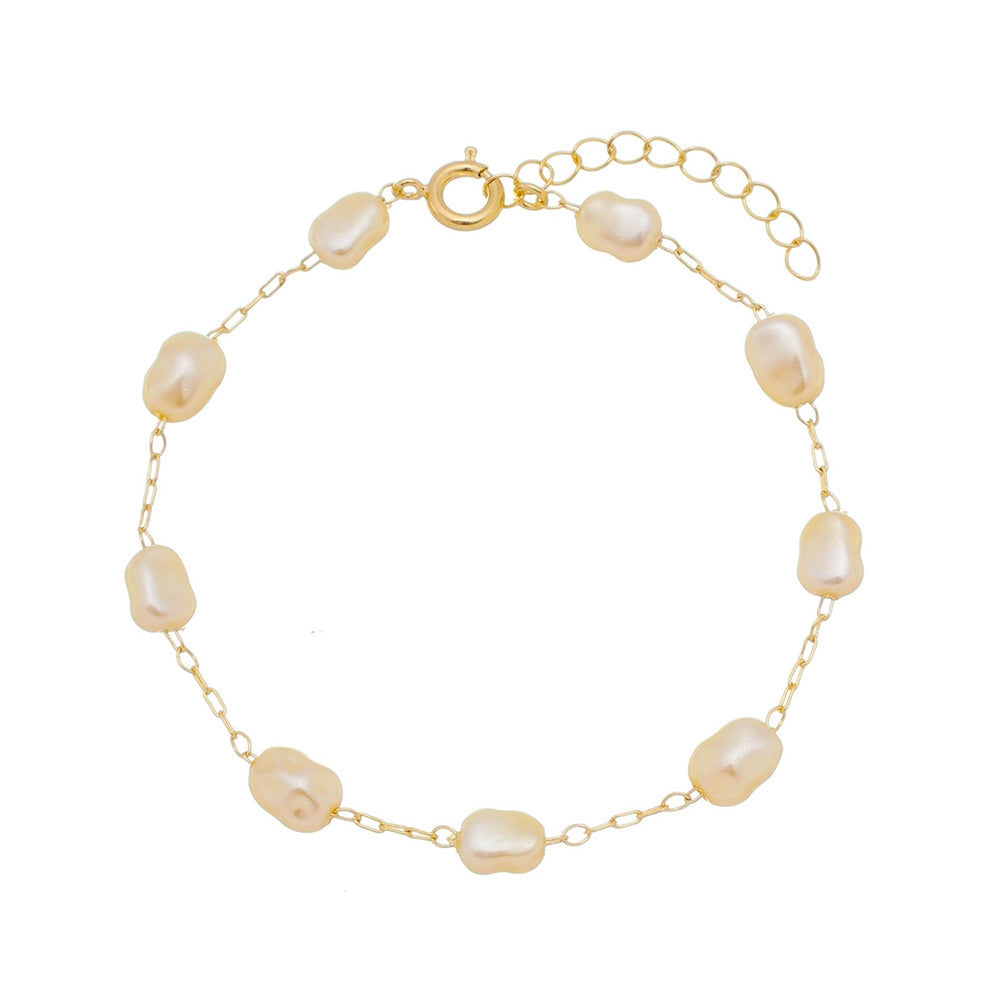 Claire Pearls Bracelet - Gold