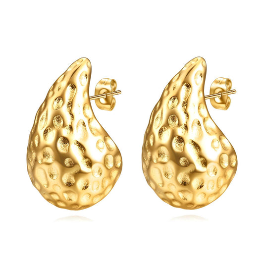 Coral Reef Drop Earrings - Gold