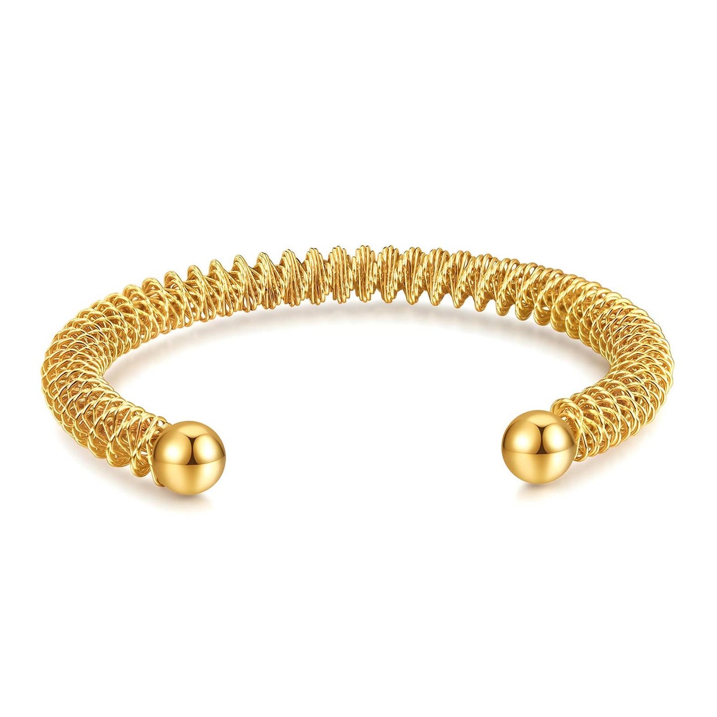 Spiral Dance Cuff - Gold